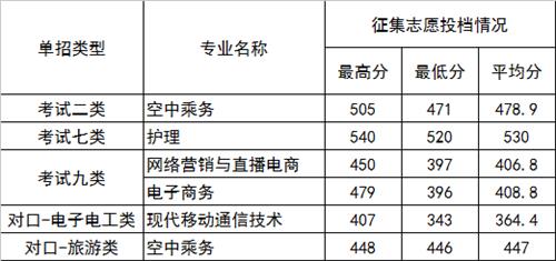 2022年河北正定師范高等?？茖W校高職單招二志愿分數線